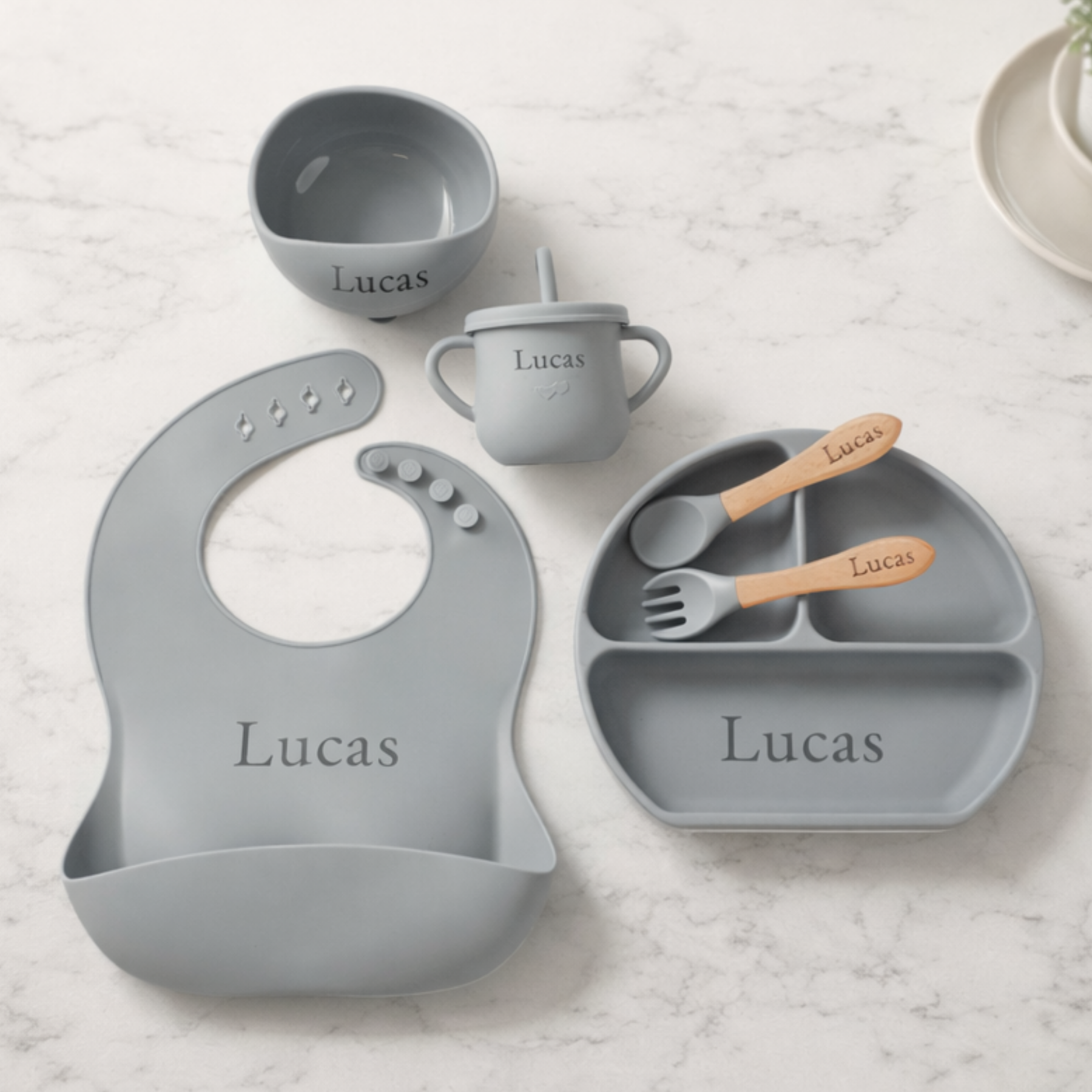 Noah + Nori™ Personalized Baby Feeding Set