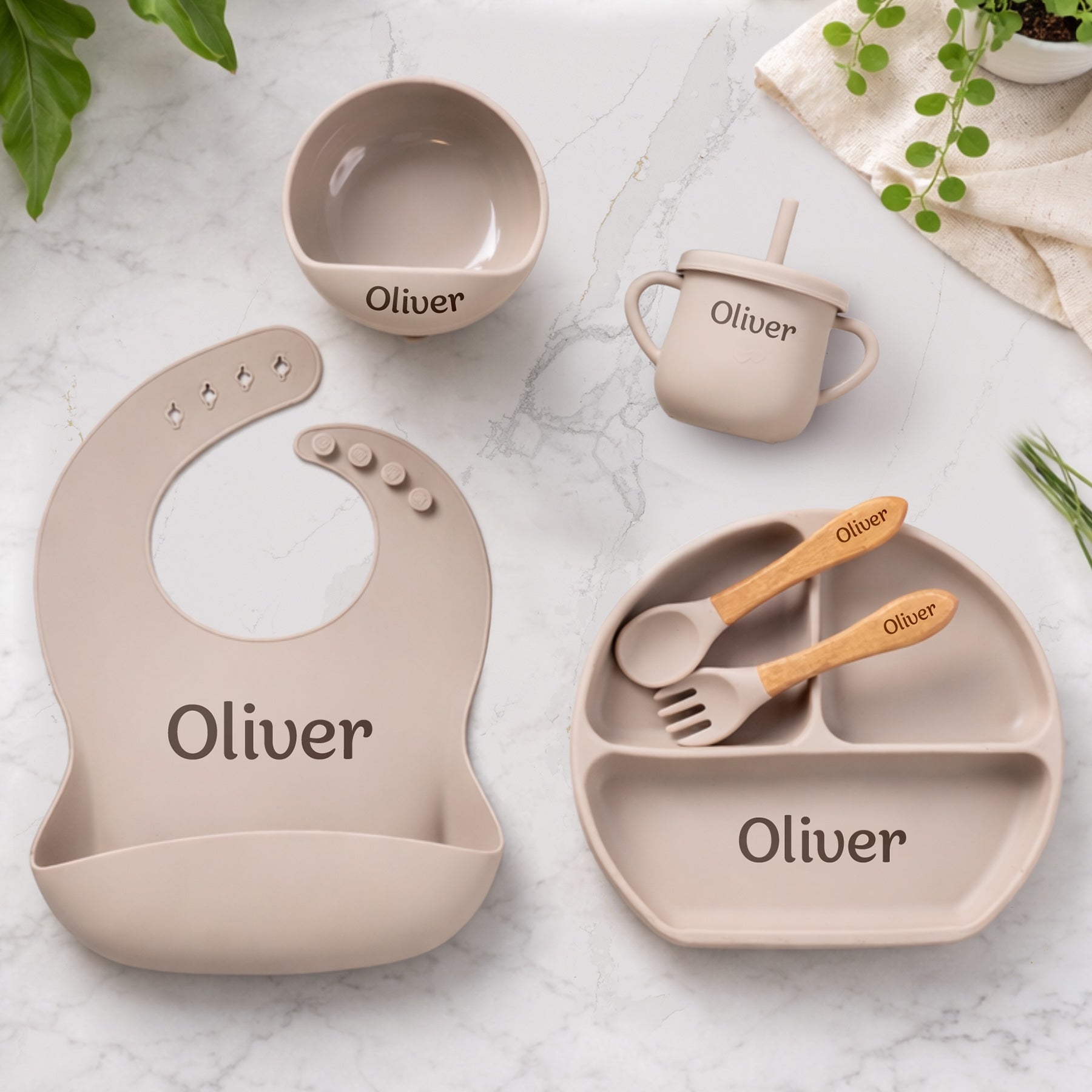 Noah + Nori™ Personalized Baby Feeding Set